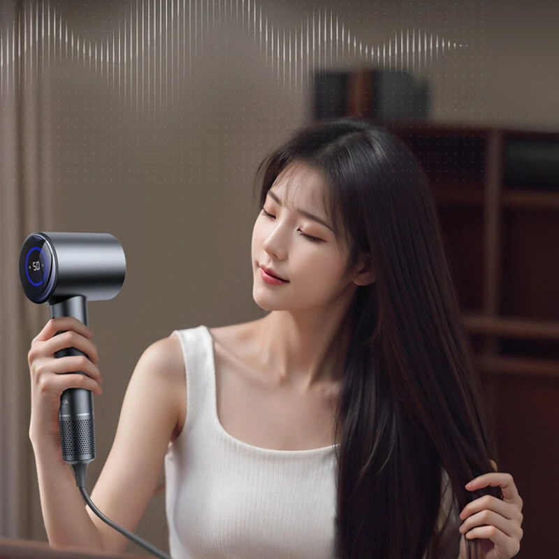 (image for) KONKA D3 1600W Hair Dryer Professional LCD Display Hair Dryer Powerful Negative Ion High Speed Hair Dryer